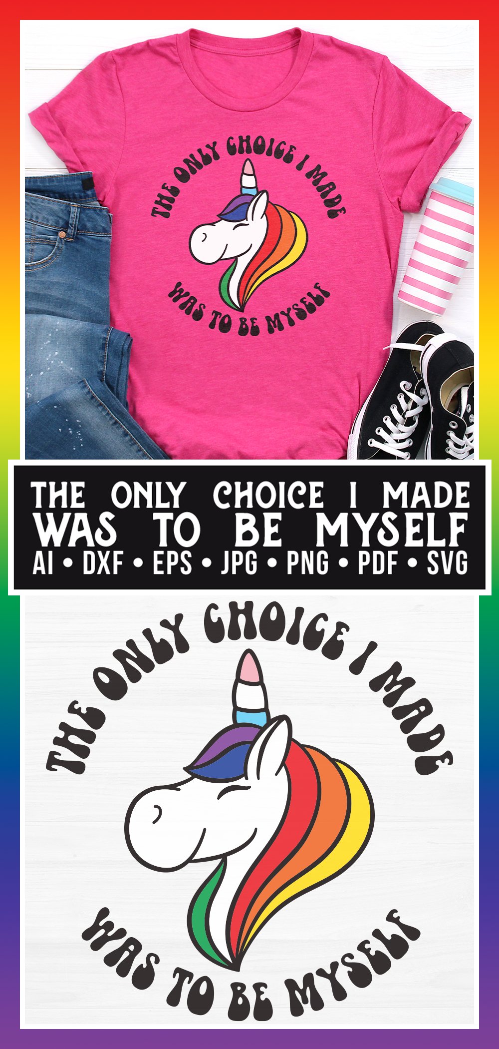 The only choice I made was to be myself SVG