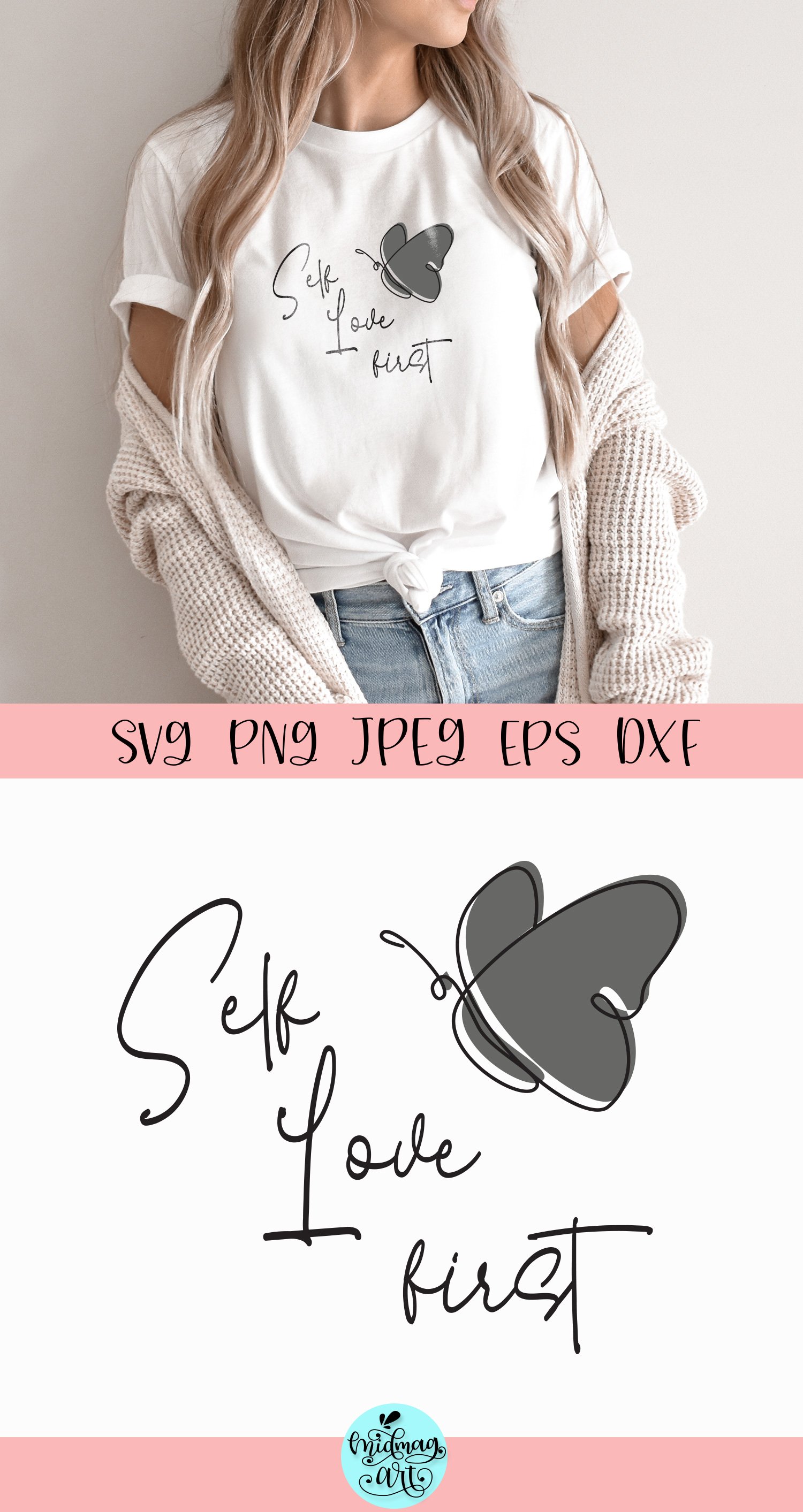 Self love first svg, inspirational svg