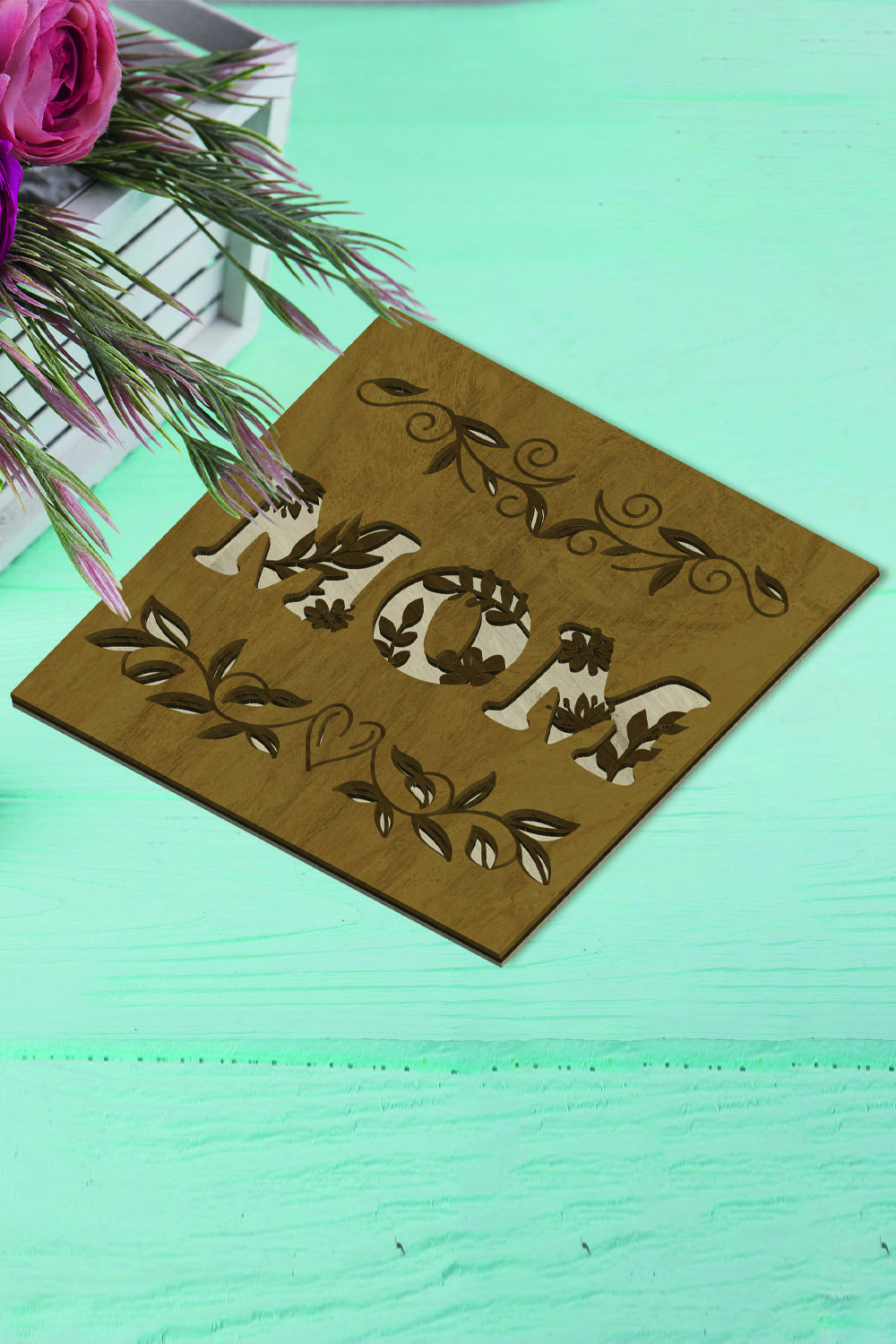 Decorative Panel for Mother’s Day, Laser Cut File
