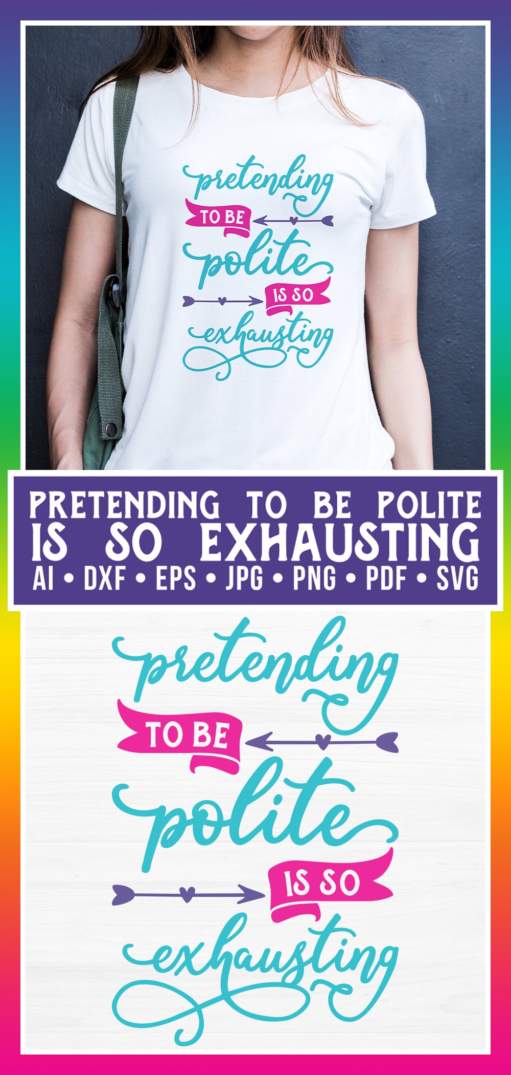 Pretending To Be Polite Sweatshirt