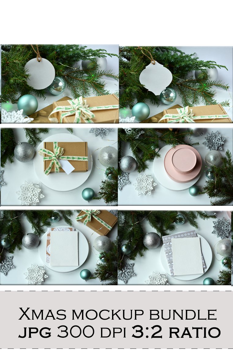 Christmas mockup bundle. Xmas mockup
