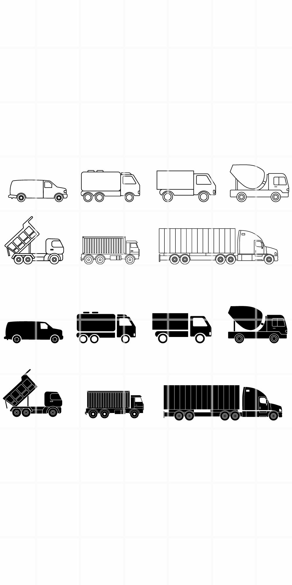 Truck SVG. Truck png. Truck cut file. Truck clipart. Vector.