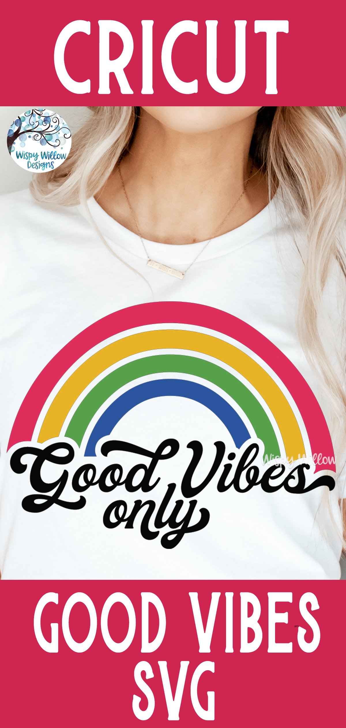 Good Vibes Only Rainbow SVG | Retro SVG (1406408)
