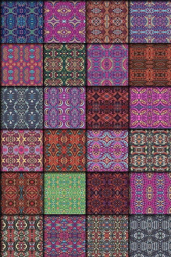 Abstract Ethnic Colorful Seamless Pattern (988790)