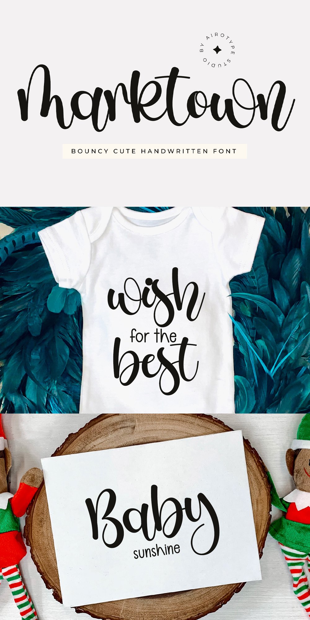 Marktown Bouncy Cute Handwritten Font