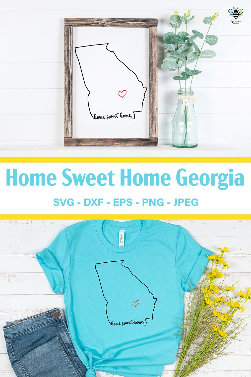 Georgia Home Sweet Home SVG | State Pride SVG