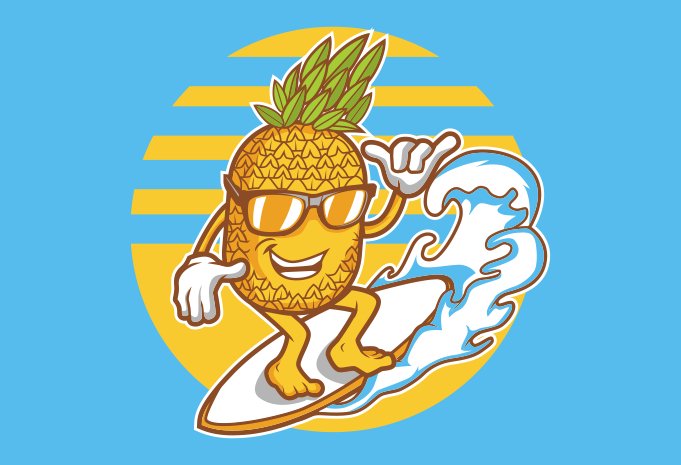 PINEAPPLE SURFING