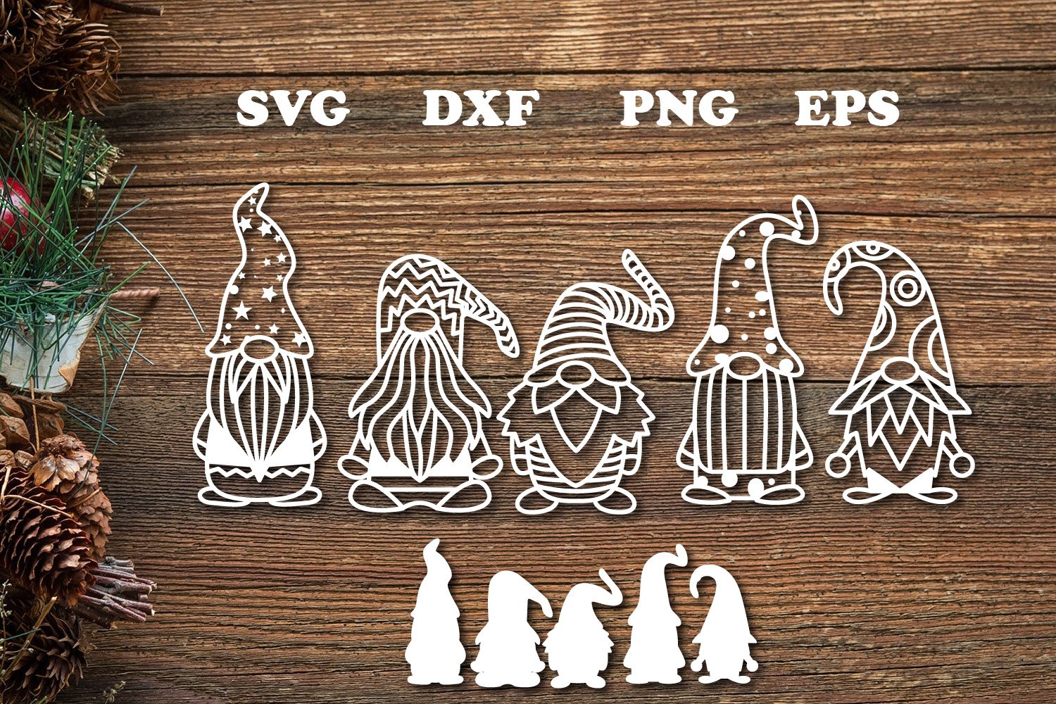 Christmas Gnome Svg Cut File (978326)