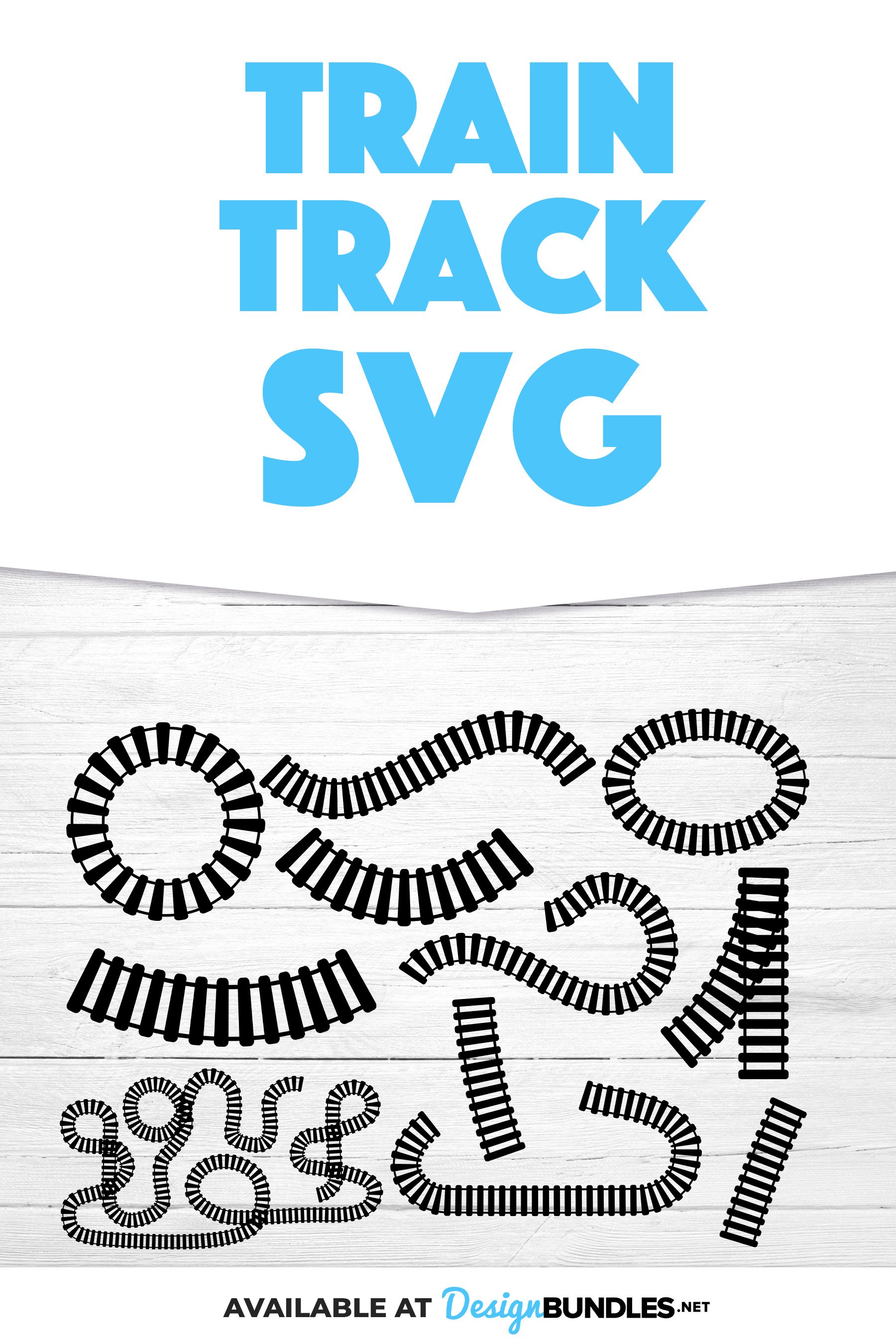 Train track svg, railroad track clip art, SVG, PNG, EPS file