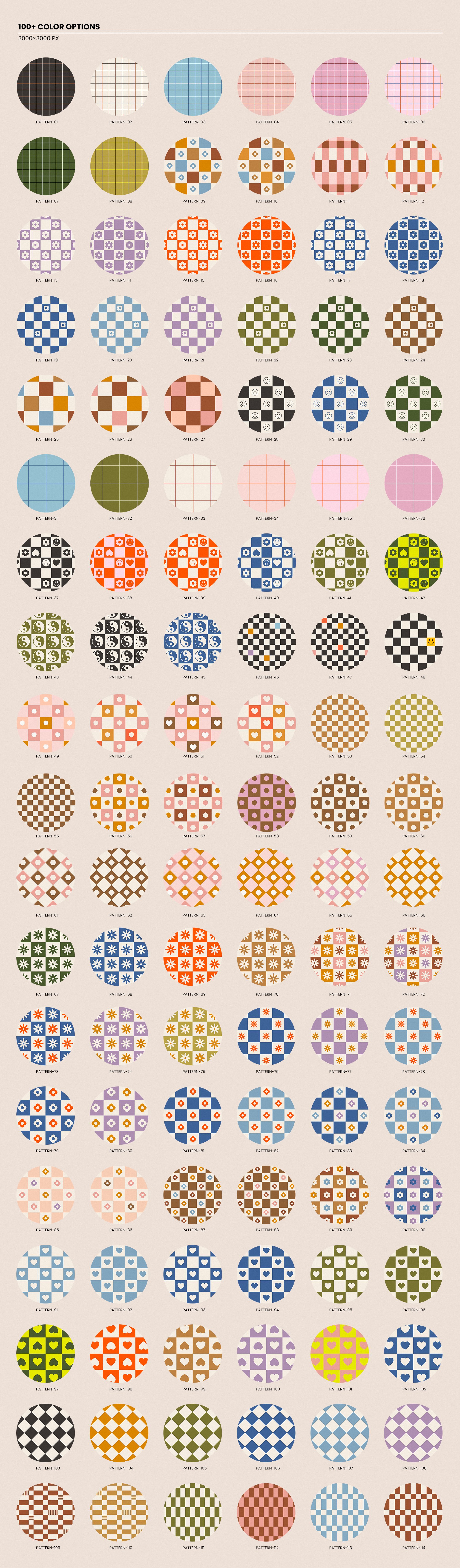 Checkers Pattern Loop Retro Checkered Patterns