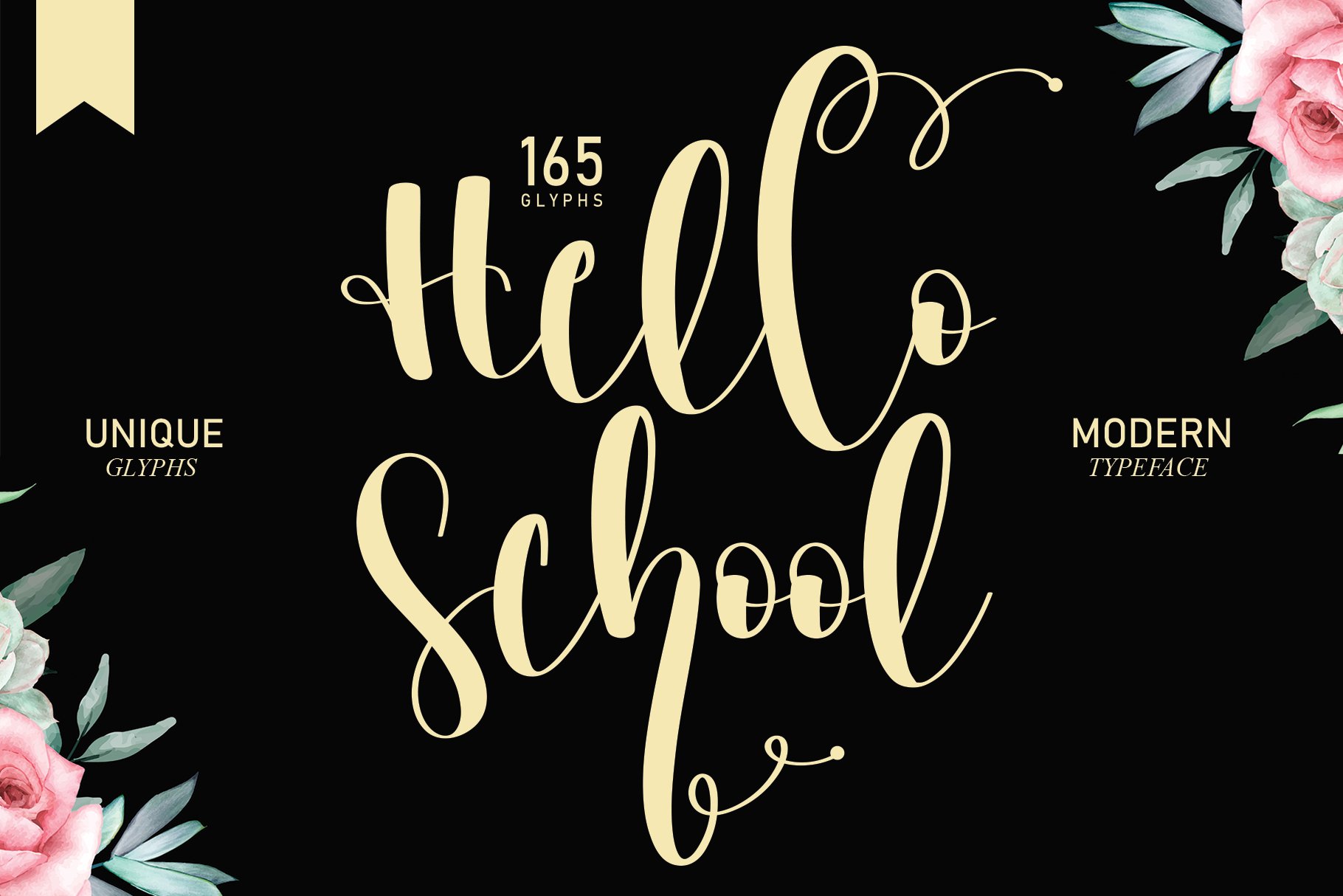 Hello School | Script font (1614209)