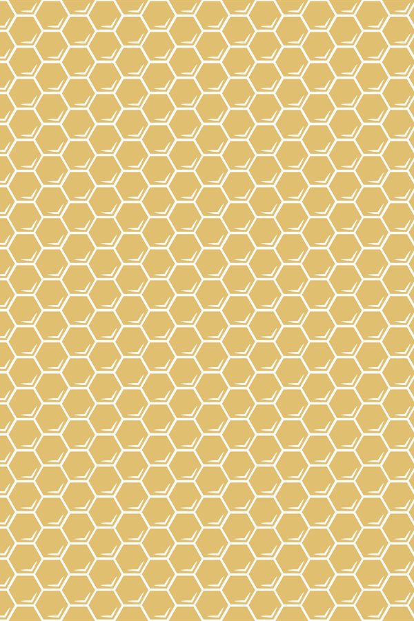 Yellow honeycomb hexagons vector seamless pattern