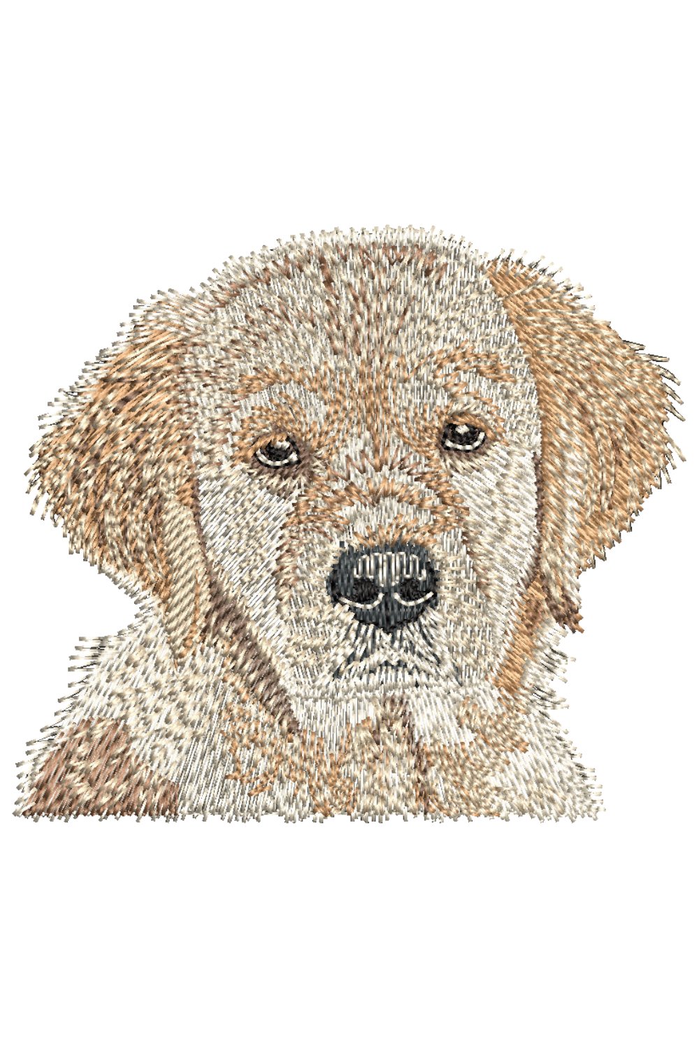 Golden Retriever puppy machine embroidery file