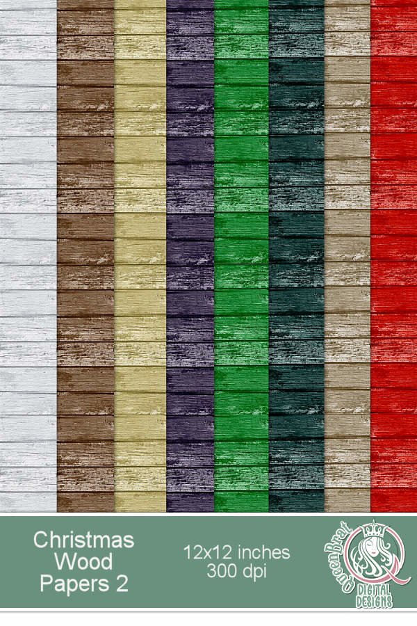 Christmas Wood Papers 02