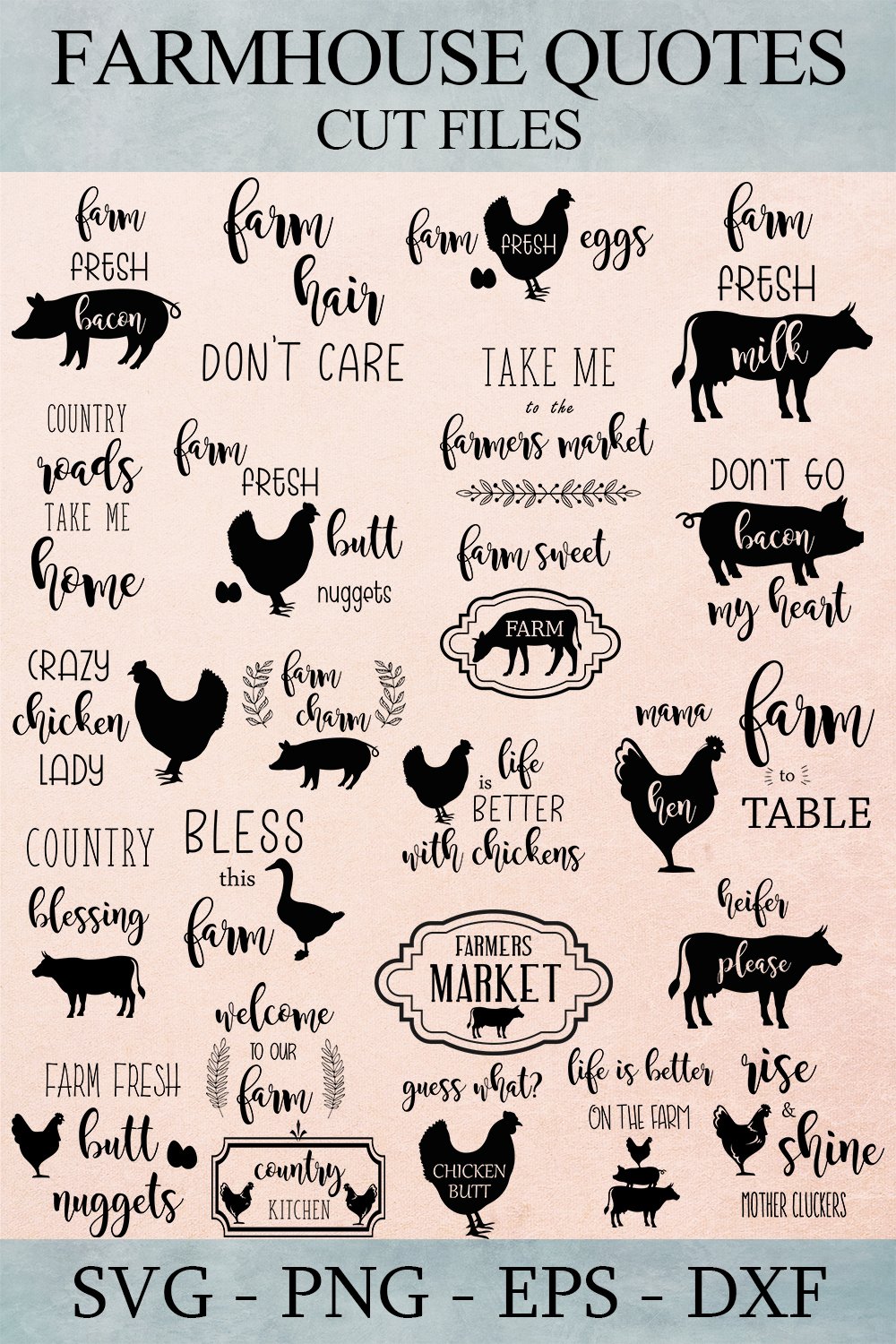 Farmhouse Kitchen SVG Bundle (1020775)