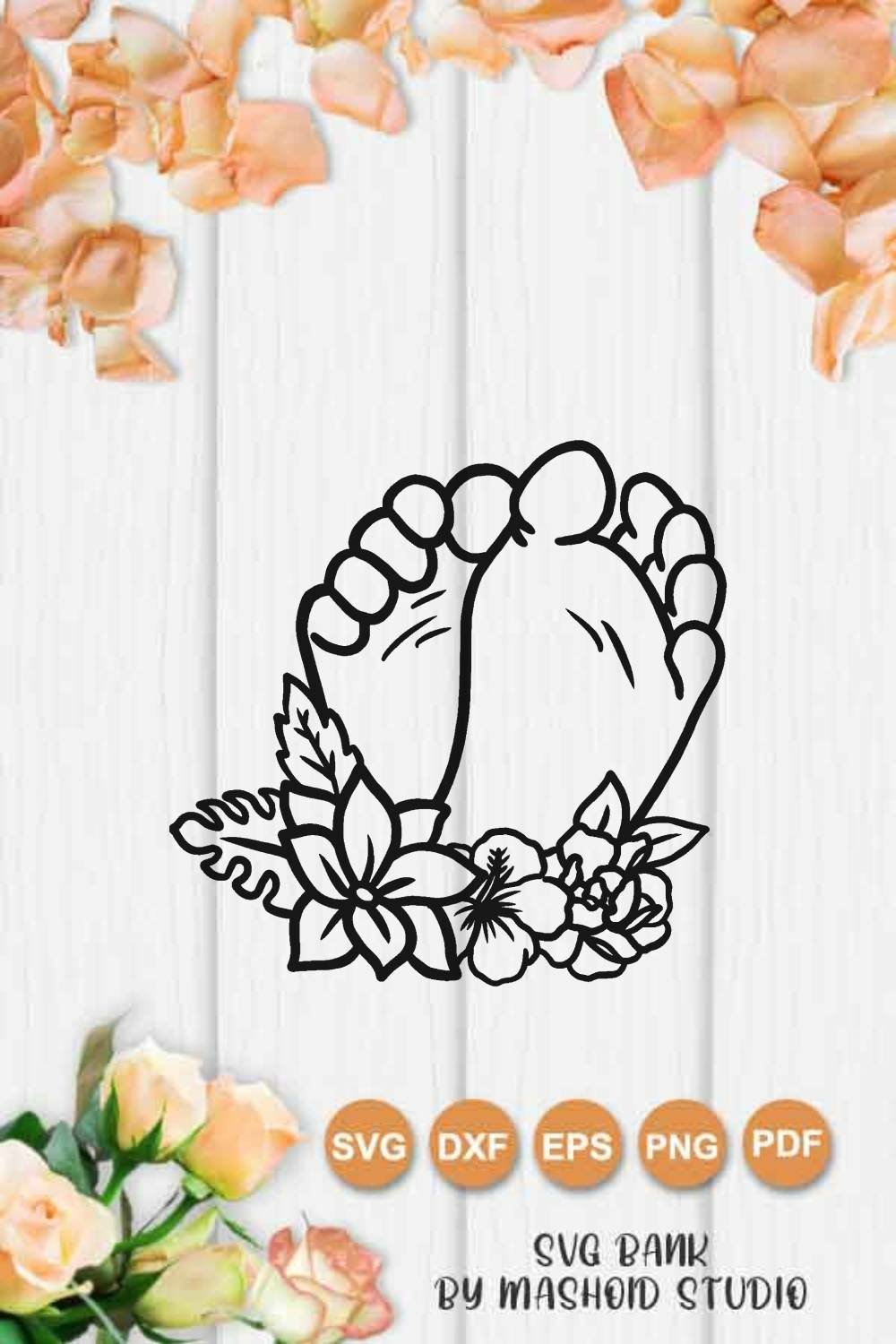 Baby footprint SVG, Baby Foot Step SVG