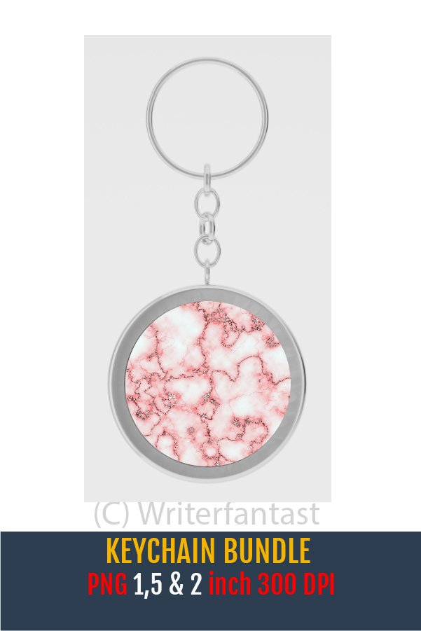 Keychain bundle. Keychain Marble Patterns Bundle. (1368520)