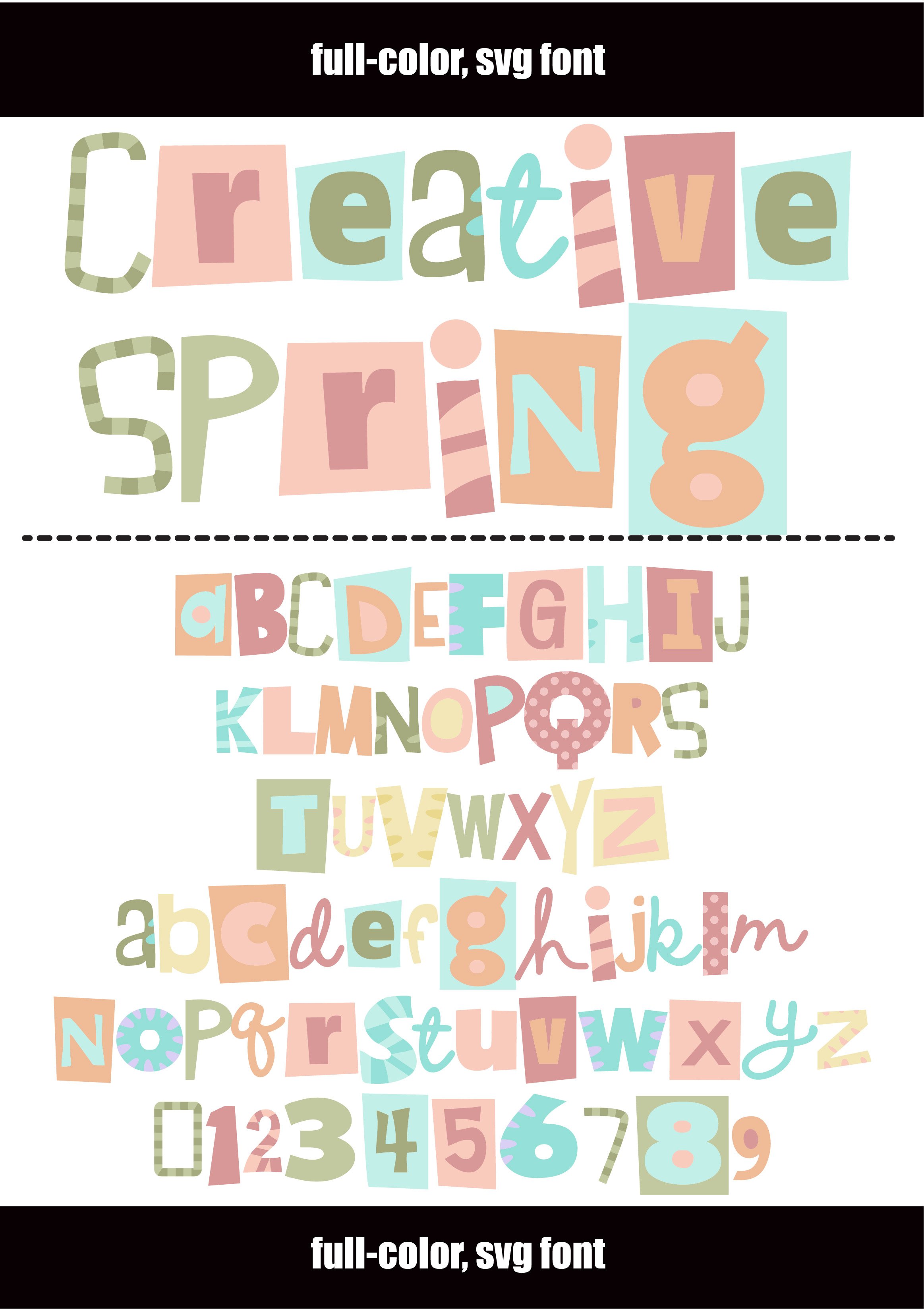 Spring Creative Typography Creative Spring (1866463)