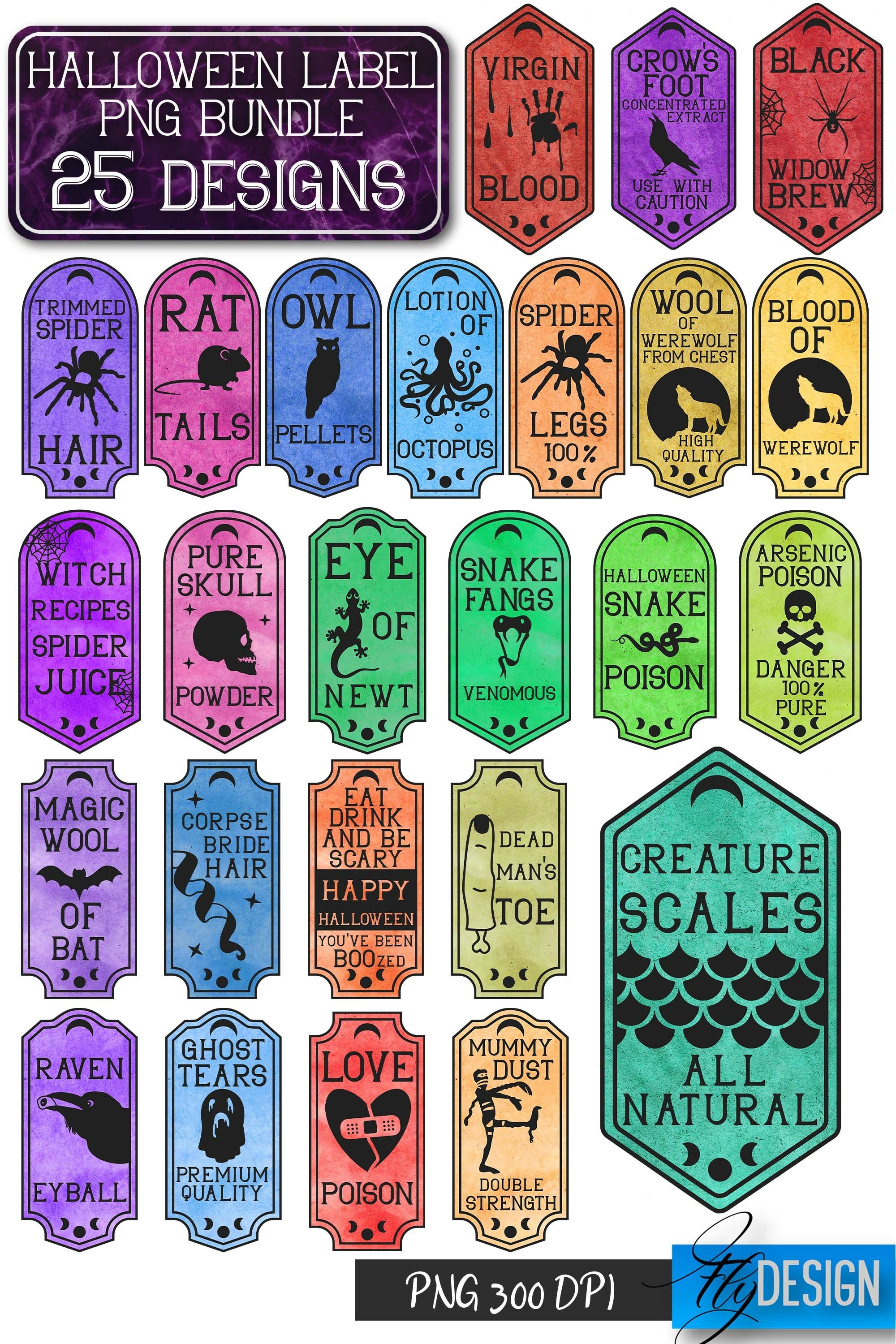Halloween Labels | Potion Labels | Vintage Bottle (2134492)
