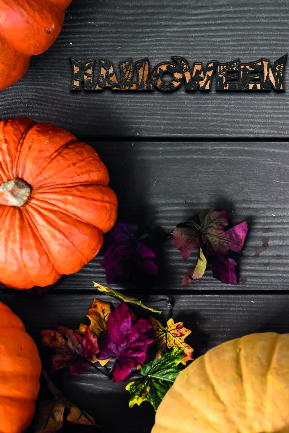 HALLOWEEN, Wood Cut and Paper Cut Template