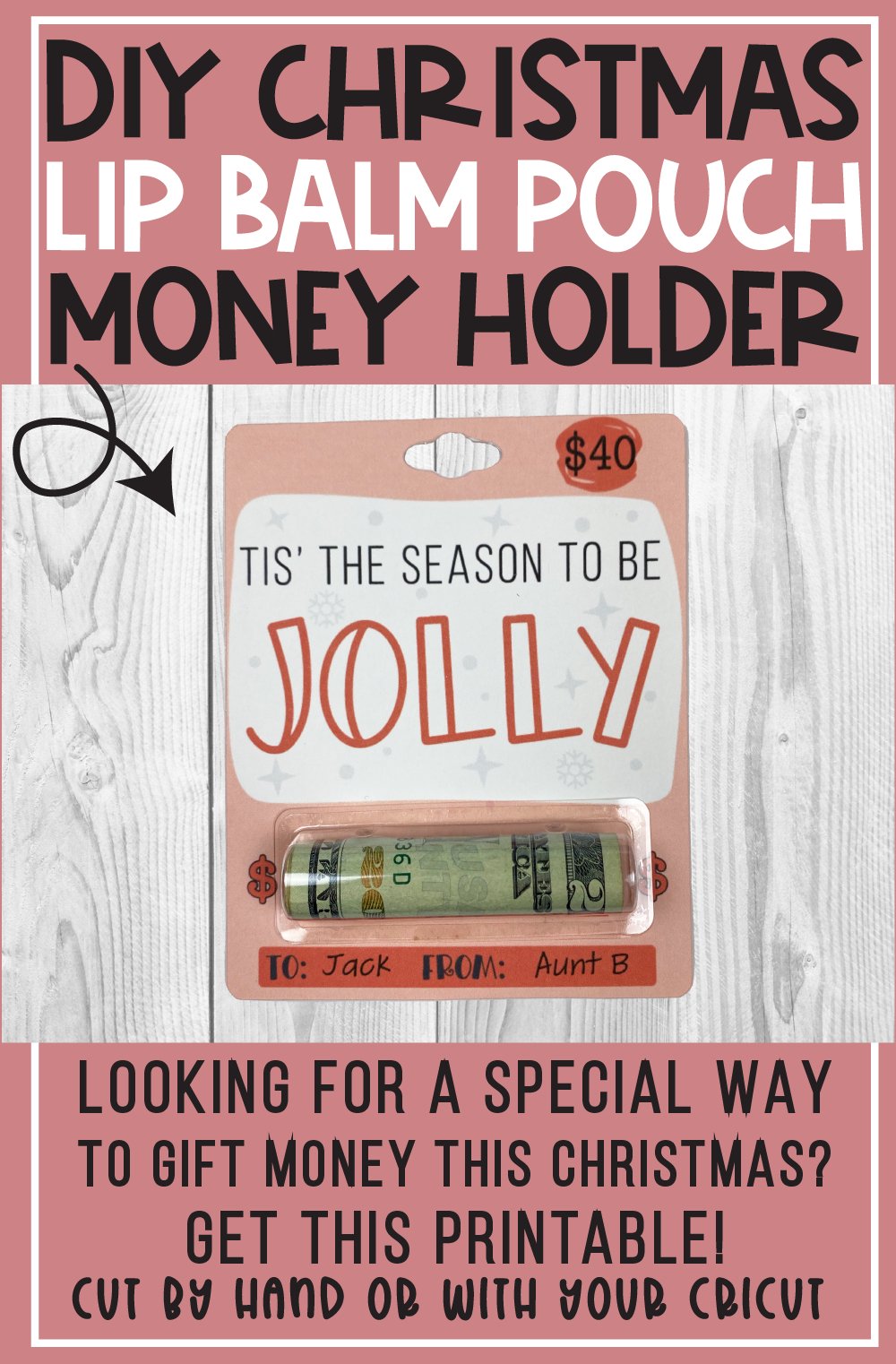 Printable Christmas Money Card Tis The Season To Be Jolly