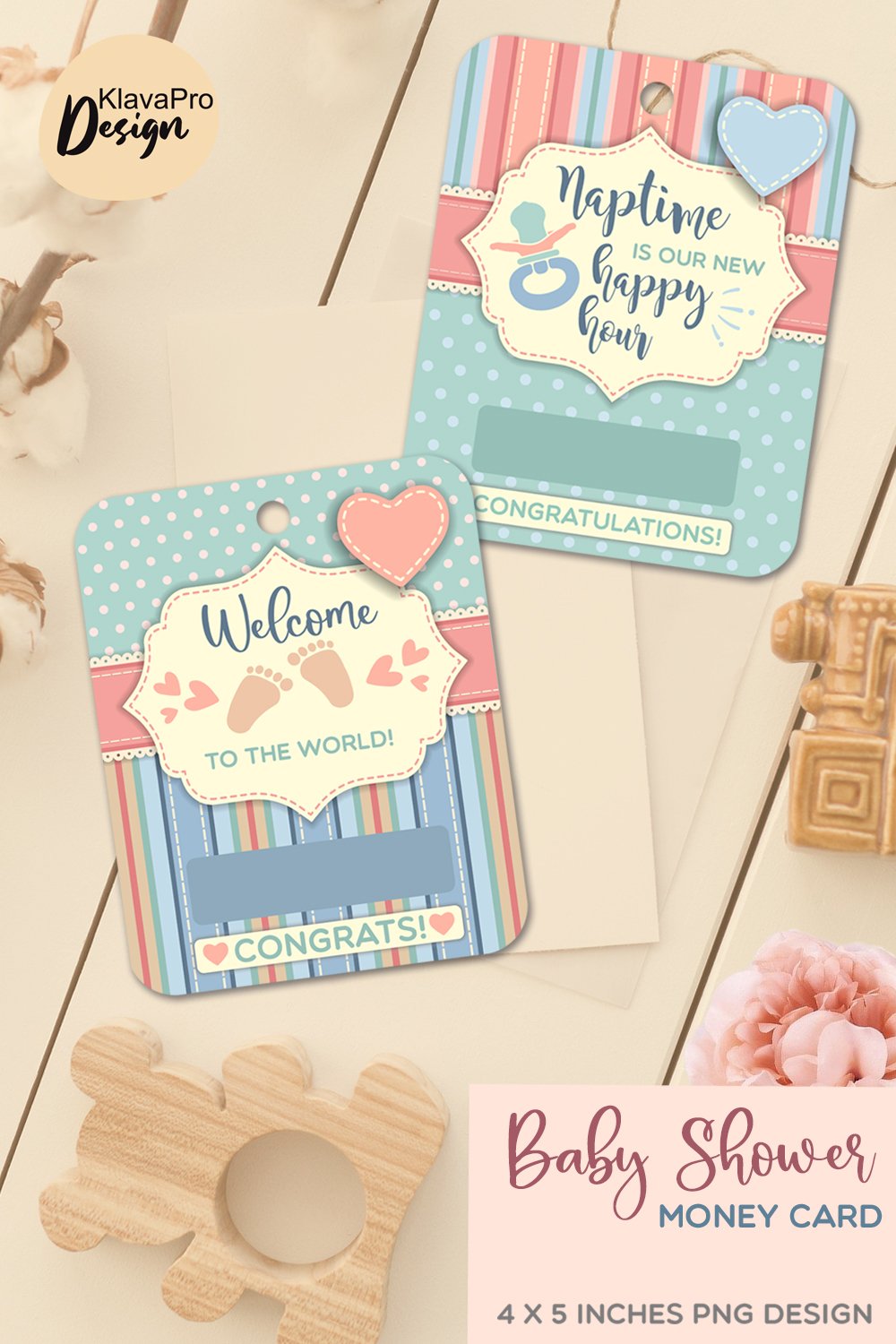 Vintage Baby Shower Money Card. Printable Baby (2060664)