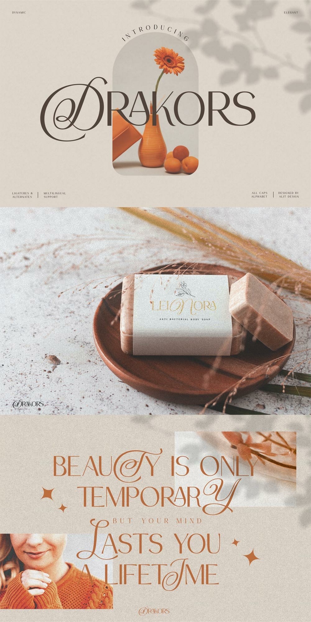 Drakors elegant font