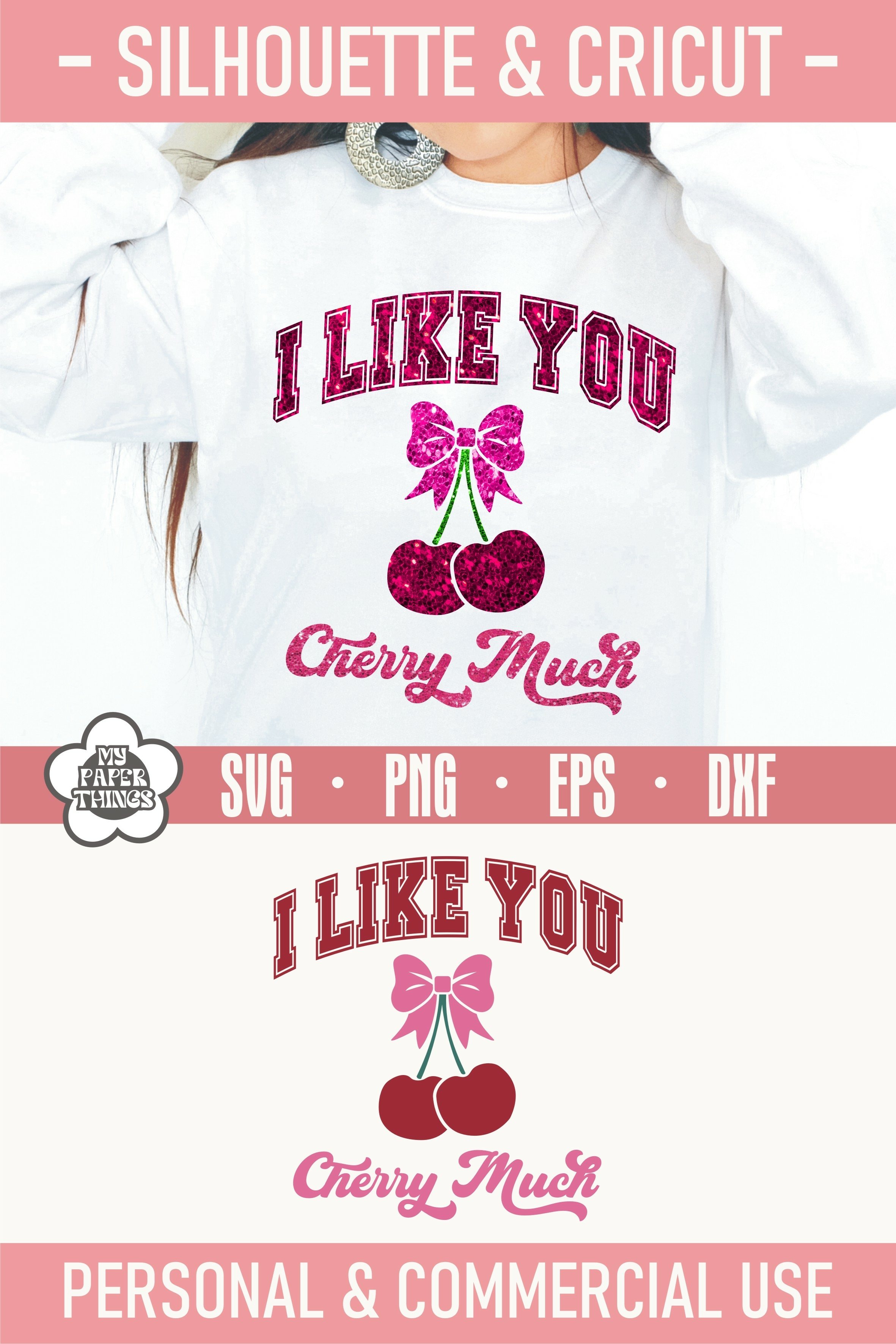 I like You Cherry Much Png Svg