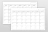 Blank Calendar Page Template Set (441603) | Physical | Design Bundles