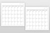 Blank Calendar Page Template Set (441603) | Physical | Design Bundles