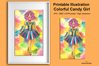 Ilustración para imprimir Colorida Candy Girl (952294) | Illustrations ...