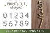 10 Modern house number patterns, Address sign, Mailbox SVG (482979 ...