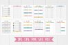 108 Planner pages A4 size, printable digital templates set (1087975 ...
