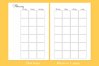 Printable A5 undated monthly planner. Month on 2 pages. PDF (1164018 ...