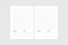 4 Lined pages for bujo pages printable A5 (1226987) | Digital | Design ...