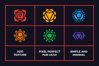 Chakra Symbols Set Spiritual Vector example image 3