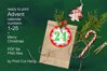 Advent Calendar Red with Light Bulbs Printable PDF file (370880 ...