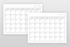 Blank Calendar Page Template Set (441603) | Physical | Design Bundles