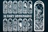12 Fairy Bookmarks Paper cut SVG Laser cut,Cricut,Silhouette