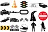 Racing, Racecars & Elements, Vector AI EPS and Png (249892 ...