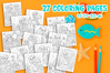 Mermaid Coloring Page Bundle | Kids Printable JPG