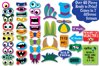 Monster Photo Booth Props - SVG Cut File and Clipart- PNG (129947 ...