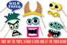 Monster Photo Booth Props - SVG Cut File and Clipart- PNG (129947 ...