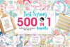Mega Spring Bundle - 500 in 1 - 30 days only! - Graphics and Patterns ...
