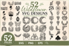 Summer Wildflower SVG Bundle | 52 Floral Designs