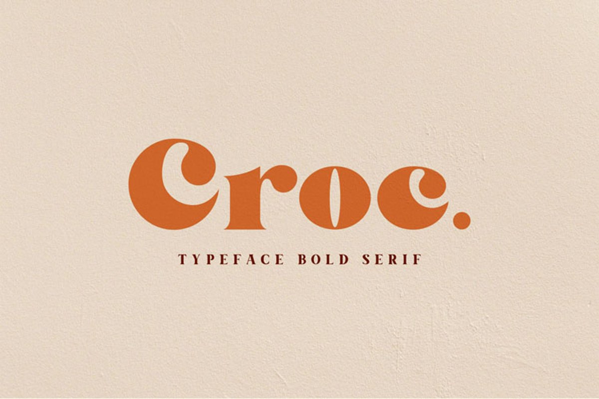 Croc. Typeface Bold Serif example image 1