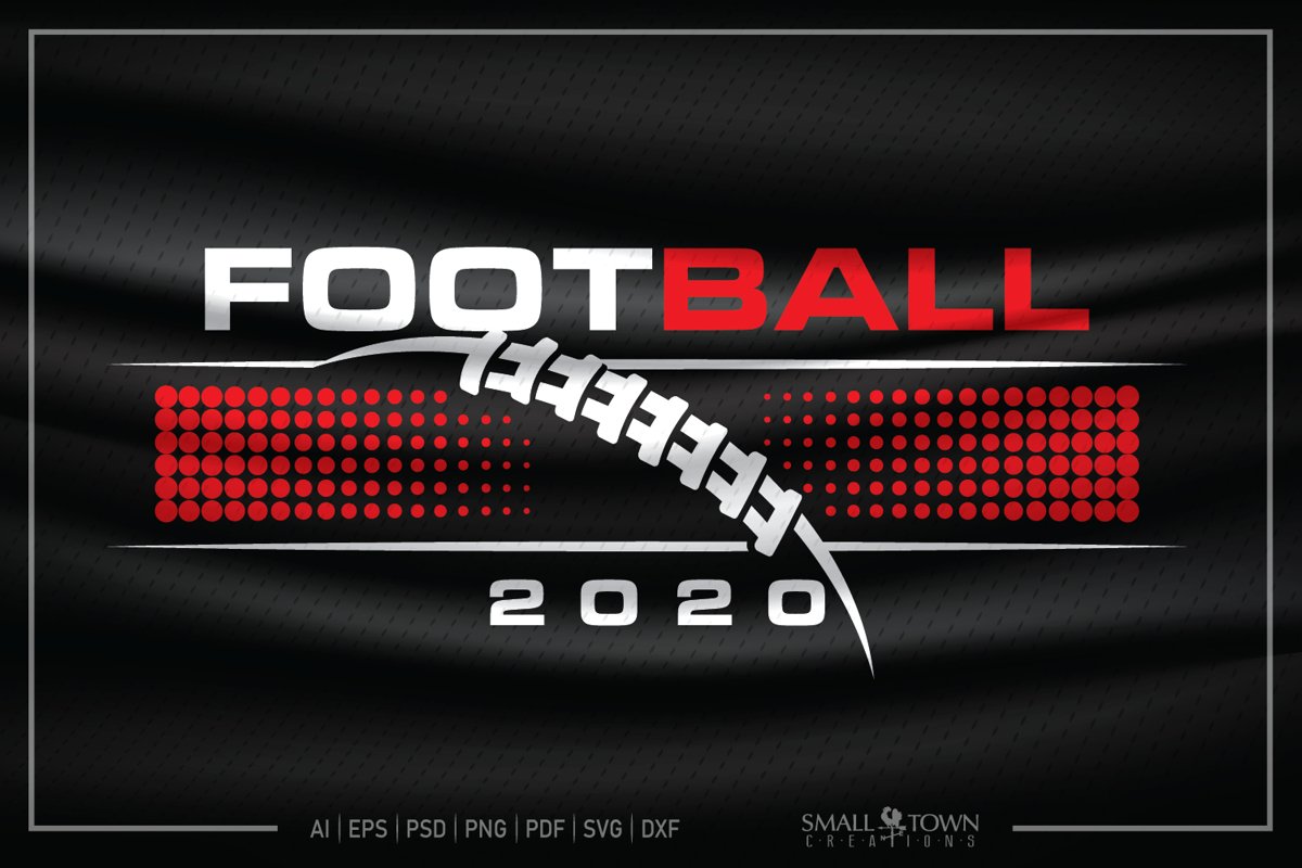 Football, Football ball, 2020, Team svg, PRINT, CUT & DESIGN example image 1