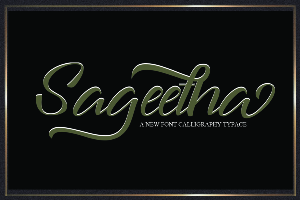Sageetha Script example image 1