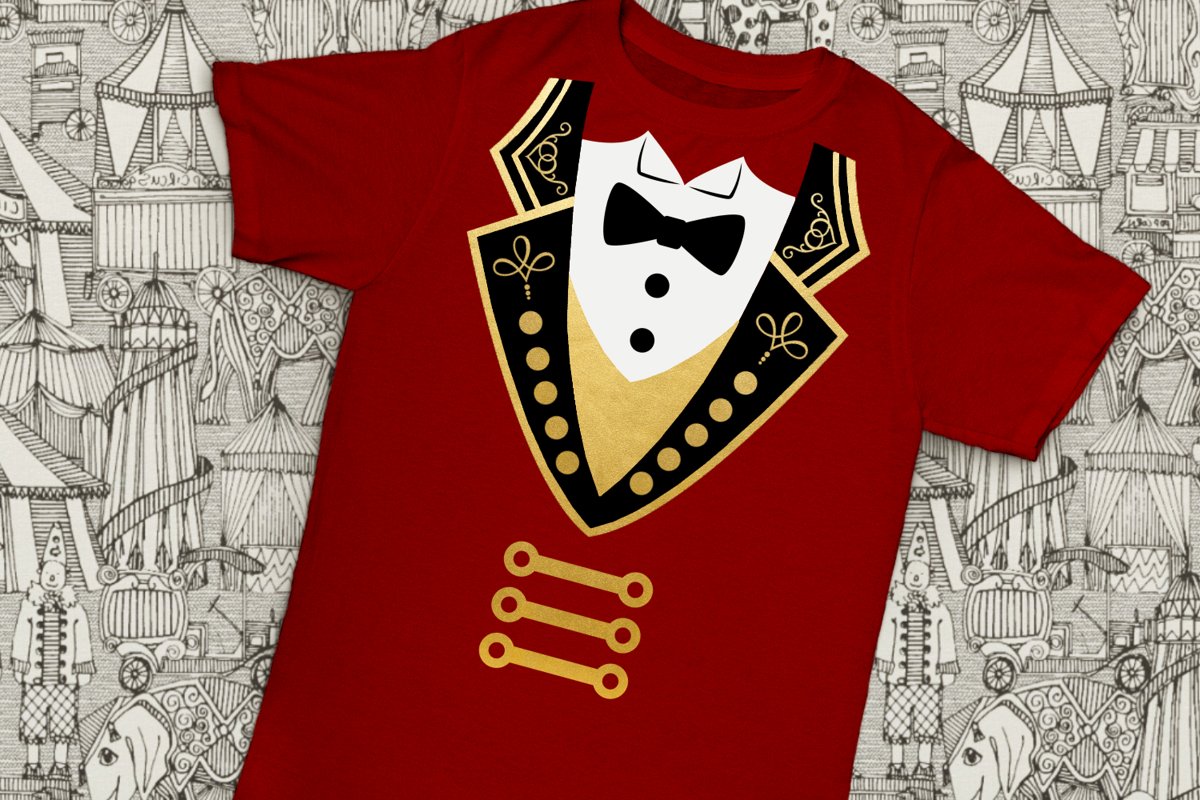 Circus Ringmaster Coat and Tuxedo SVG File Cutting Template example image 1