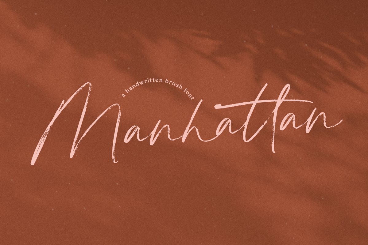 Manhattan - A Brush Script Font example image 1